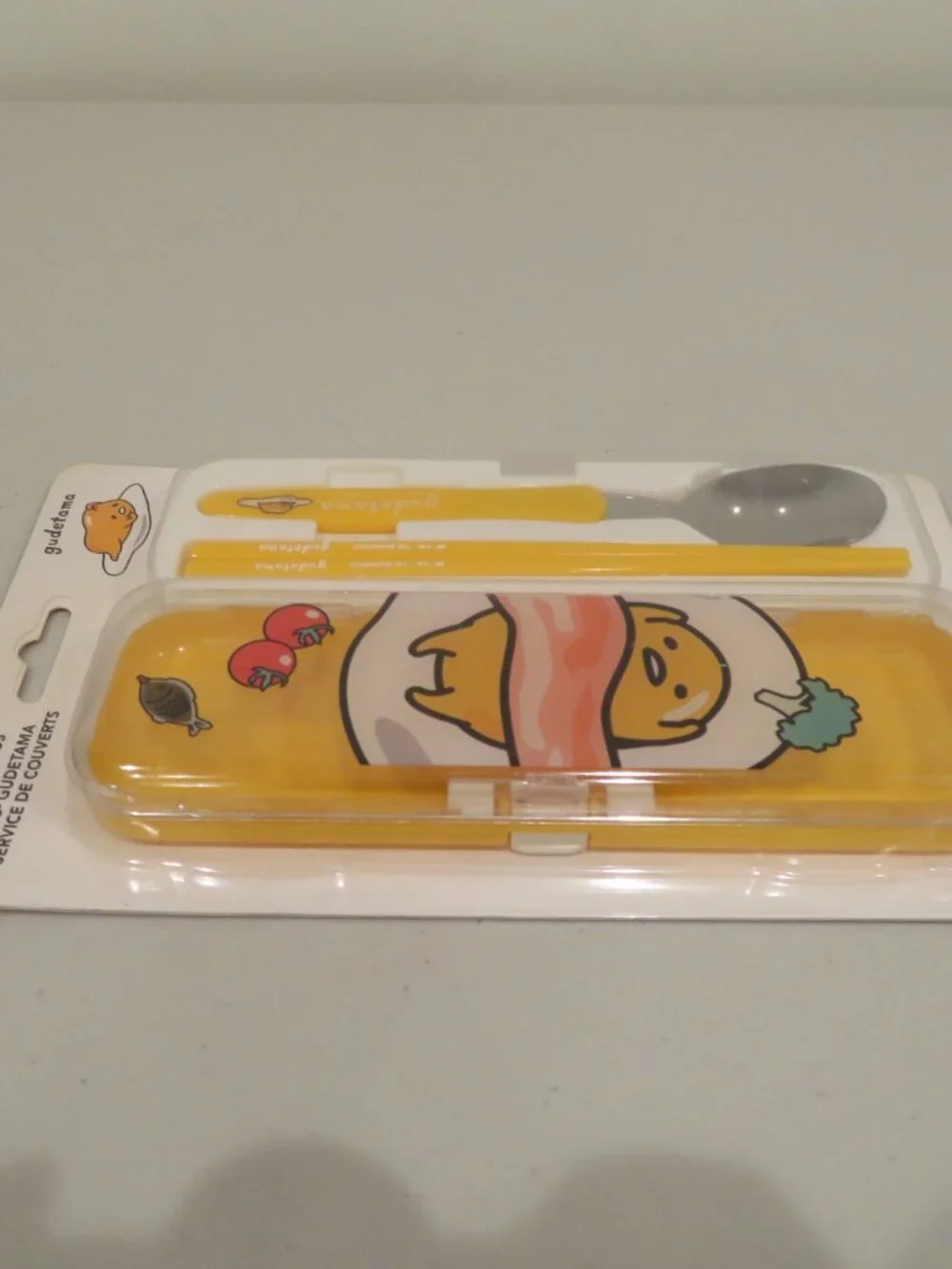 Sanrio Gudetama Chopsticks Spoon Cutlery Set